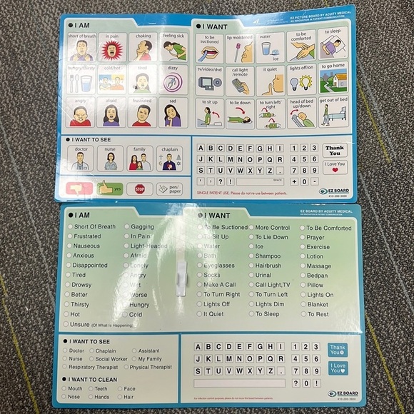 EZ Board Communication Dry Erase Educational Board For Non Verbal - Picture 1 of 4